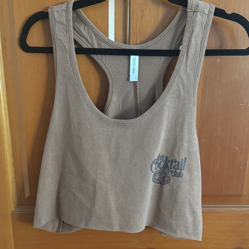 Brown Sleeveless Tank Top